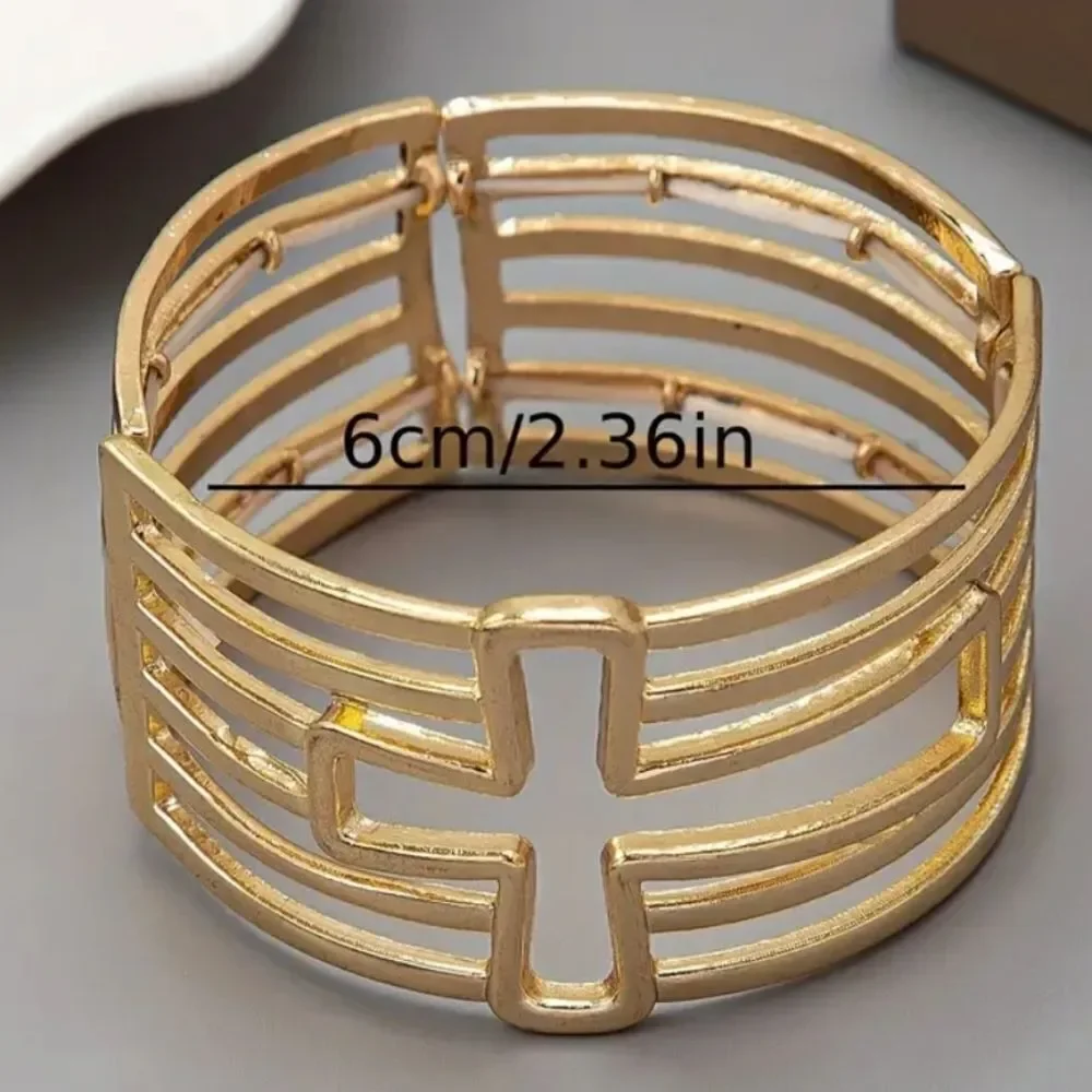 Cross stretch bracelet